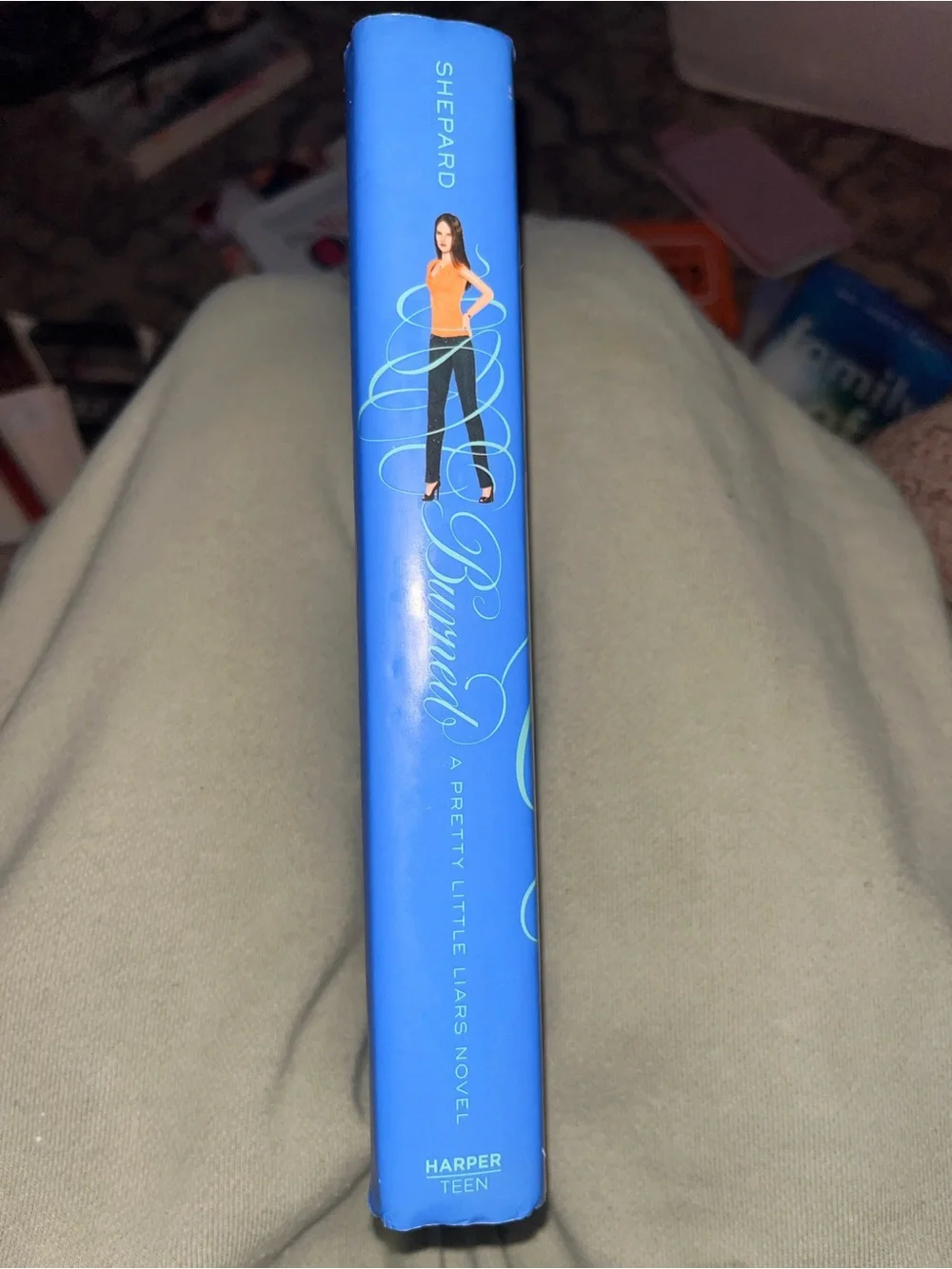 Burned PLL Novel - Blue Cover Coffee Table Book